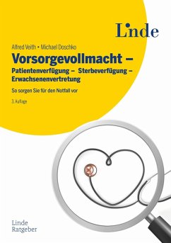 Cover Vorsorgevollmacht - Patientenverfügung - Sterbeverfügung - Erwachsenenvertretung (eBook, ePUB)