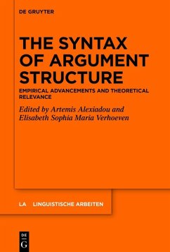 The Syntax of Argument Structure (eBook, PDF)