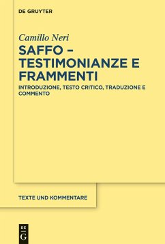 Cover Saffo - testimonianze e frammenti (eBook, PDF)