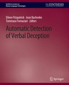 Automatic Detection of Verbal Deception - Fitzpatrick, Eileen;Bachenko, Joan;Fornaciari, Tommaso