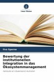 Bewertung der institutionellen Integration in das Ökosystemmanagement