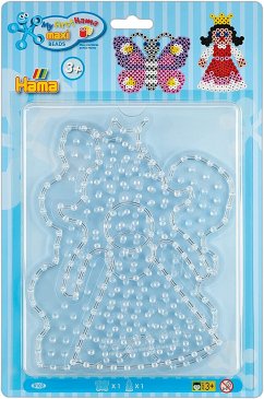 Hama 8102 - Maxi Stiftplatten 2er Set Schmetterling und Prinzessin