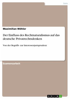 Der Einfluss des Rechtnaturalismus auf das deutsche Privatrechtsdenken (eBook, PDF)