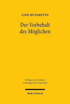 Der Vorbehalt des Möglichen - Munaretto, Lino