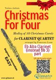Eb Alto Clarinet (instead clarinet 3) part "Christmas for four" Clarinet Quartet (fixed-layout eBook, ePUB)