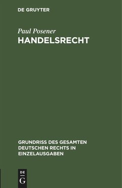 Handelsrecht - Posener, Paul