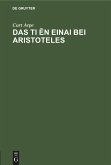 Das Ti ¿n einai bei Aristoteles