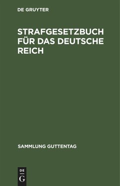 Strafgesetzbuch für das Deutsche Reich