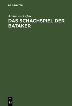 Cover Das Schachspiel der Bataker