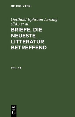 Cover Briefe, die neueste Litteratur betreffend. Teil 13