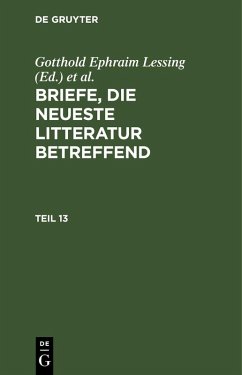 Briefe, die neueste Litteratur betreffend. Teil 13