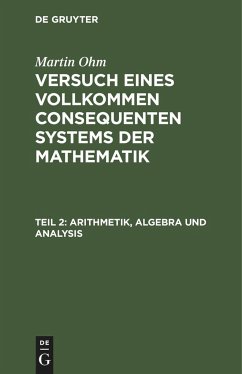 Arithmetik, Algebra und Analysis - Ohm, Martin