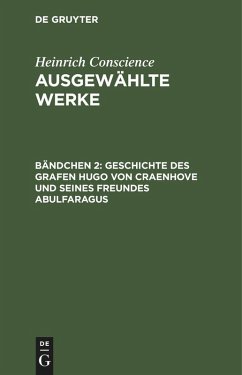 Cover Geschichte des Grafen Hugo von Craenhove und seines Freundes Abulfaragus