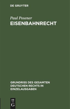 Eisenbahnrecht - Posener, Paul