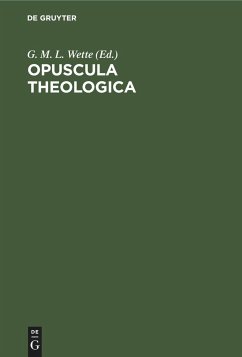 Opuscula theologica