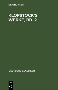 Cover Klopstock's Werke, Bd. 2