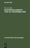 Reichswahlgesetz vom 30. November 1918