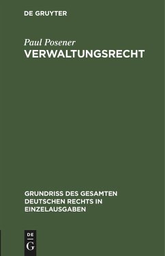 Verwaltungsrecht - Posener, Paul