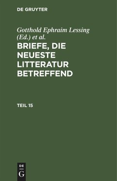 Briefe, die neueste Litteratur betreffend. Teil 15