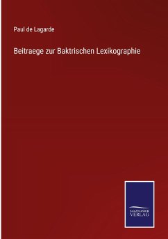 Cover Beitraege zur Baktrischen Lexikographie