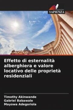 Effetto di esternalità alberghiera e valore locativo delle proprietà residenziali - Akinwande, Timothy;Babawale, Gabriel;Adegoriola, Mayowa