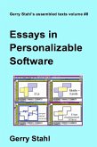Essays In Personalizable Software (eBook, ePUB)