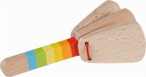 Goki 61875 - Stielkastagnette Regenbogen