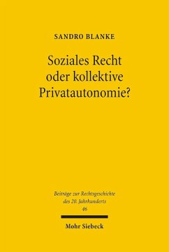 Cover Soziales Recht oder kollektive Privatautonomie? (eBook, PDF)