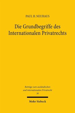 Cover Die Grundbegriffe des Internationalen Privatrechts (eBook, PDF)