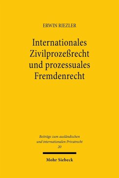 Cover Internationales Zivilprozeßrecht und prozessuales Fremdenrecht (eBook, PDF)