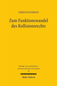Cover Zum Funktionswandel des Kollisionsrechts (eBook, PDF)