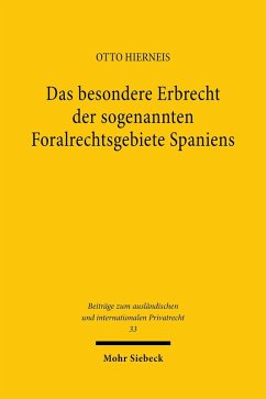 Cover Das besondere Erbrecht der sogenannten Foralrechtsgebiete Spaniens (eBook, PDF)