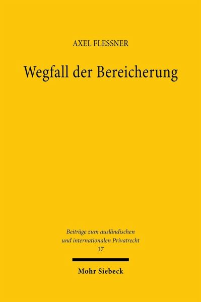Wegfall der Bereicherung (eBook, PDF) Wegfall der Bereicherung (eBook, PDF)