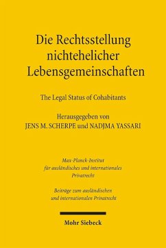 Die Rechtsstellung nichtehelicher Lebensgemeinschaften - The Legal Status of Cohabitants (eBook, PDF)