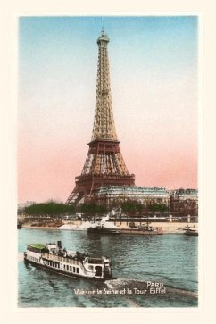 Vintage Journal Eiffel Tower and Seine