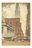 Vintage Journal Grand Central Station and Chrysler Building Illustration