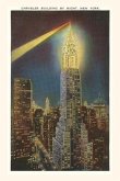 Vintage Journal Beacon on Chrysler Building, New York City