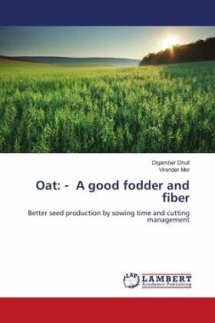 Oat: - A good fodder and fiber - Dhull, Digamber;Mor, Virender