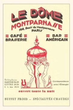 Vintage Journal Ad for French Cafe