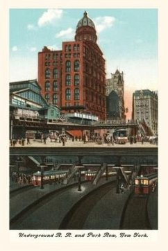 Vintage Journal Underground Railway and Park Row, New York City