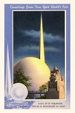 Vintage Journal Greetings from New York World's Fair, Trylon and Perisphere