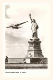 Vintage Journal Clipper Passing Statue of Liberty, New York City