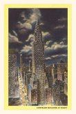 Vintage Journal Chrysler Building at Night