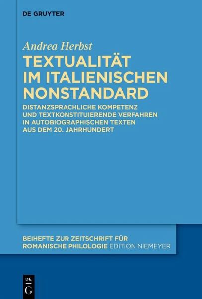 Textualität im italienischen Nonstandard (eBook, ePUB) Textualität im italienischen Nonstandard (eBook, ePUB)