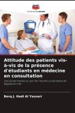 Attitude des patients vis-à-vis de la présence d'étudiants en médecine en consultation