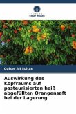 Auswirkung des Kopfraums auf pasteurisierten heiß abgefüllten Orangensaft bei der Lagerung