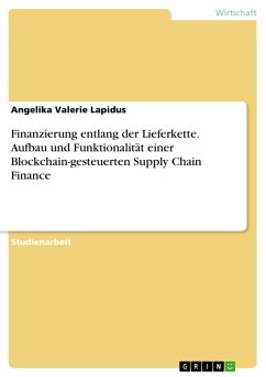 Finanzierung entlang der Lieferkette. Aufbau und Funktionalität einer Blockchain-gesteuerten Supply Chain Finance (eBook, PDF) - Lapidus, Angelika Valerie