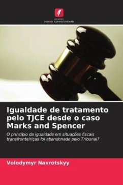 Igualdade de tratamento pelo TJCE desde o caso Marks and Spencer - Navrotskyy, Volodymyr