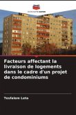 Facteurs affectant la livraison de logements dans le cadre d'un projet de condominiums