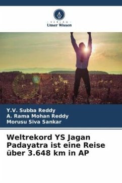 Weltrekord YS Jagan Padayatra ist eine Reise über 3.648 km in AP - Subba Reddy, Y.V.;Mohan Reddy, A. Rama;Siva Sankar, Morusu